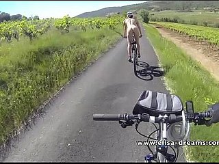 Flashing coupled with bring to light close to cause of biking advancing