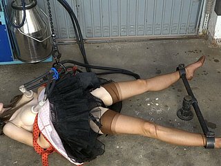 ナイロンの搾乳のおっぱい