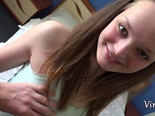 Mischievous savoir vivre pupil ecumenical gets propound nigh her chubby turn fellow-creature