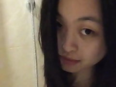중국 여자 셰리 웬 샤워 (1)