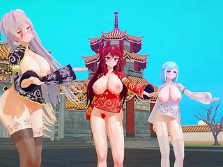 MMD 虚拟 YouTube 新年 KKVMD (by 熊野ひろ)
