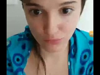 Voyeur girl gets sloppy