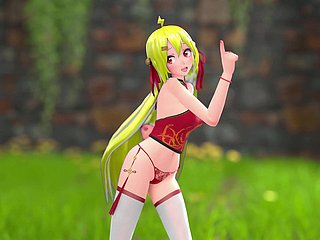中国女孩 M22 变态脱衣舞 MMD 3D 金发 (CLIP)
