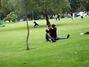 Frente al revolutionaries en el Parque