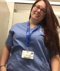 Nurse showing will not hear of pierced nipples